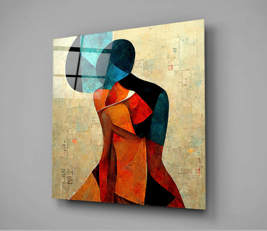The Hug Glass Wall Art || Designer Collection