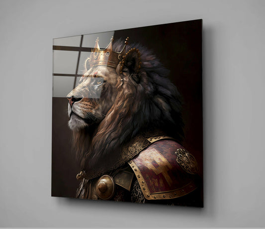 Lion King Glass Wall Art || Designer Collection