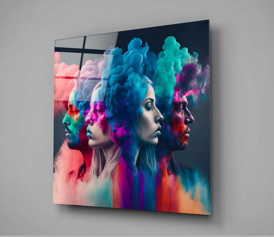 Smoked Thoughts Glass Wall Art || Designer Collection