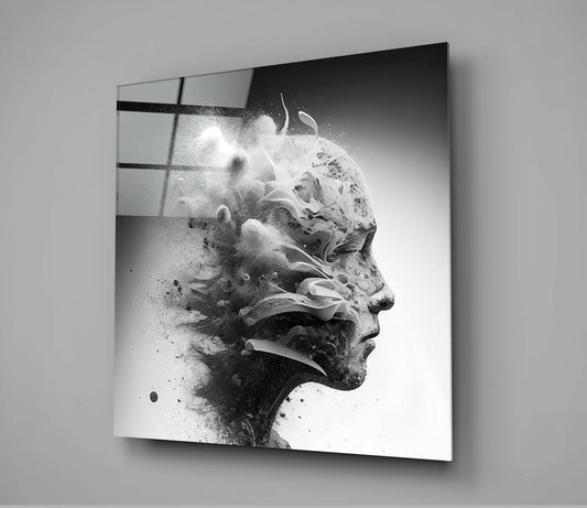 Smoked Thoughts Glass Wall Art || Designer Collection