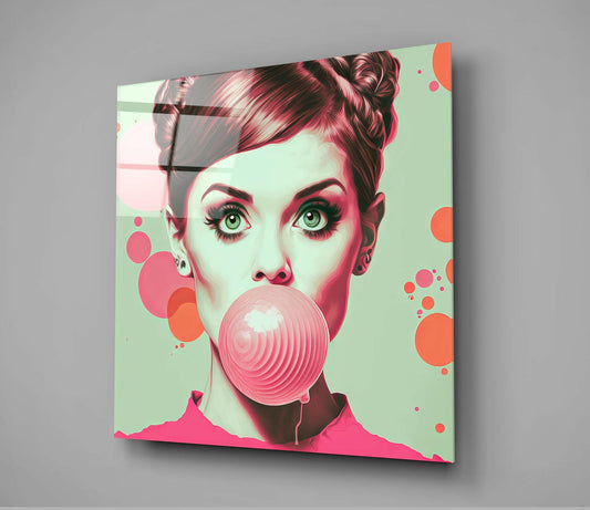 Audrey Hepburn Glass Wall Art || Designers Collection