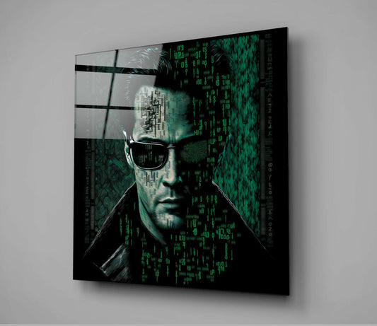 Matrix Glass Wall Art || Designer Collection