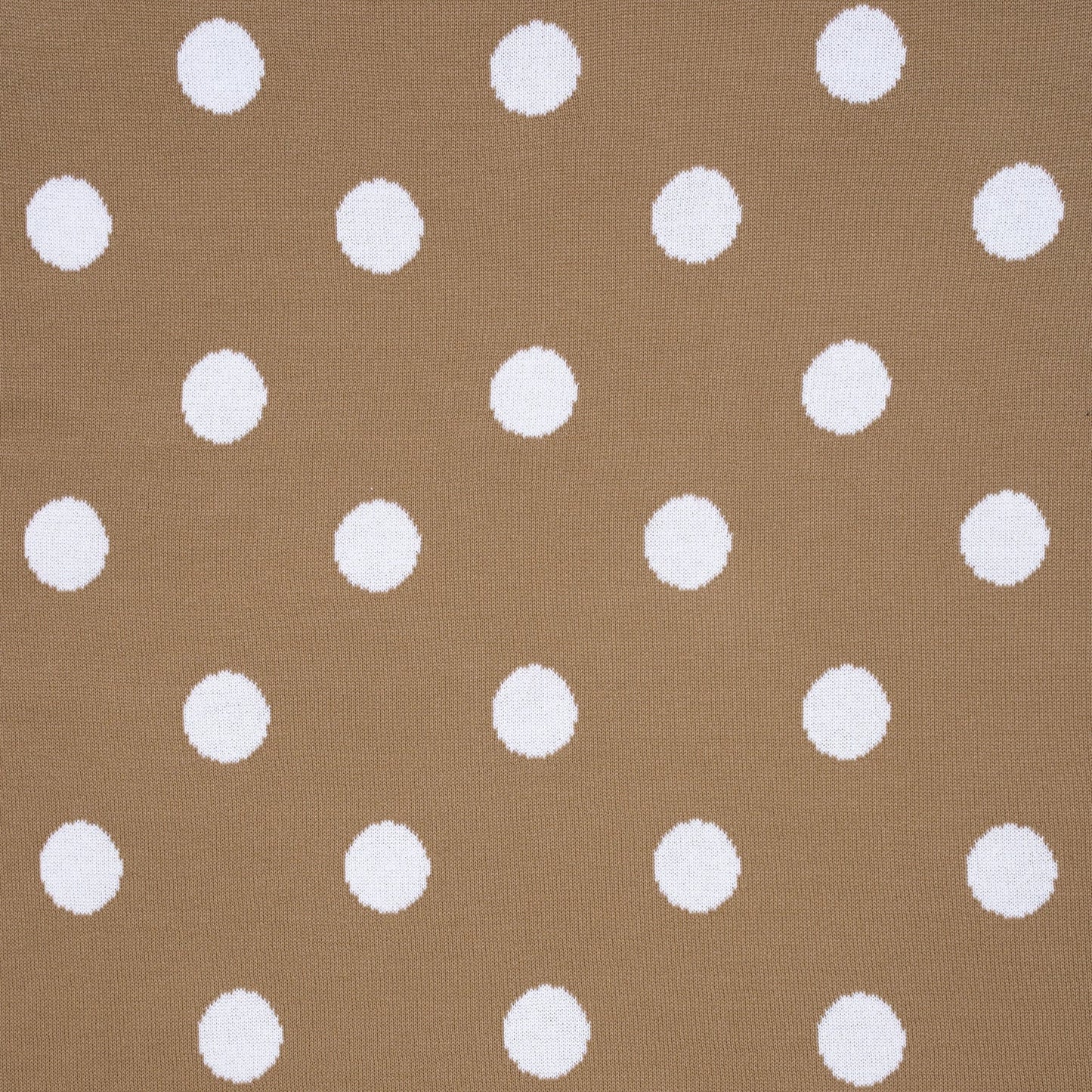 Baby Mocha Polkadot Jacquard Knit Blanket