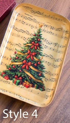 7" Festive Trinket Tray, 4 Style Options