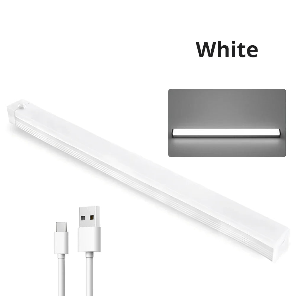 Clearance_Night Lights Motion Sensor Wireless LED Lamp USB Rechargeable Magnetic For Wardrobe Room Closet Kitchen Aisle Tube Det