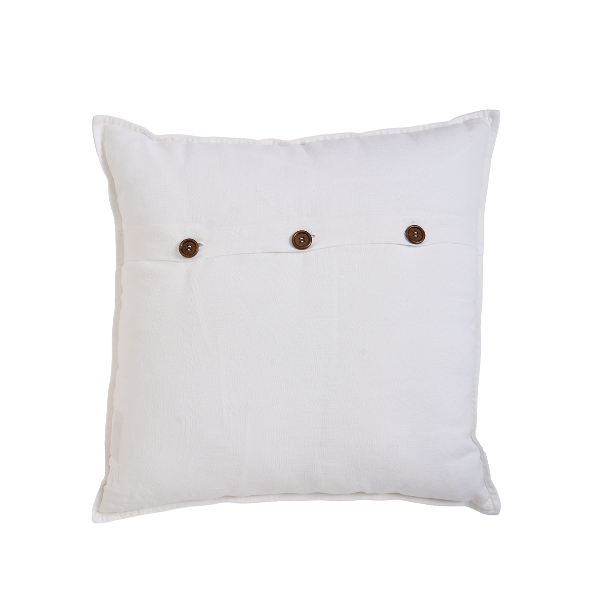 Hand Embroidered Bouquet Pillow Cover 20" x 20"