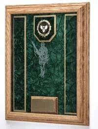 Awards Display Case, Military Awards shadow Box - Oak