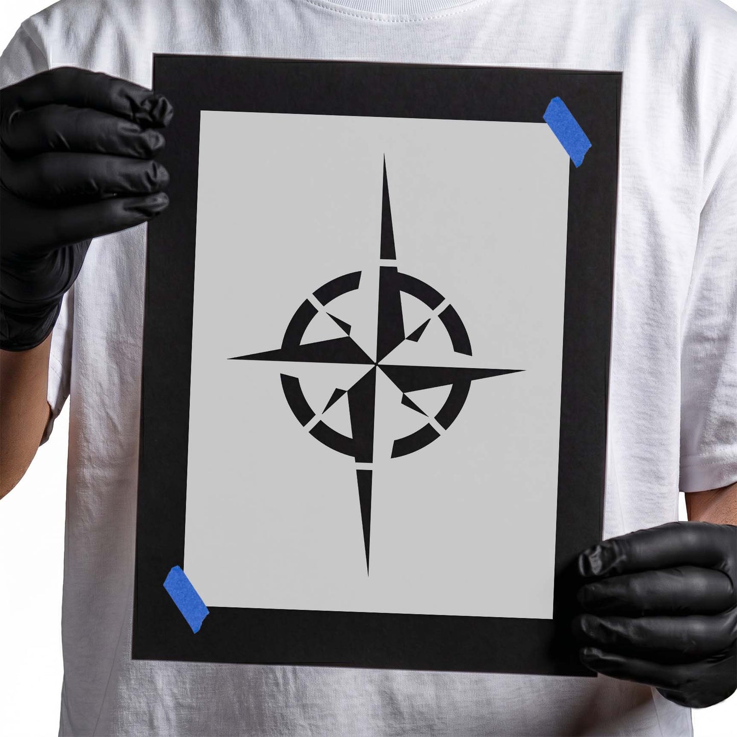 Compass Rose Stencil
