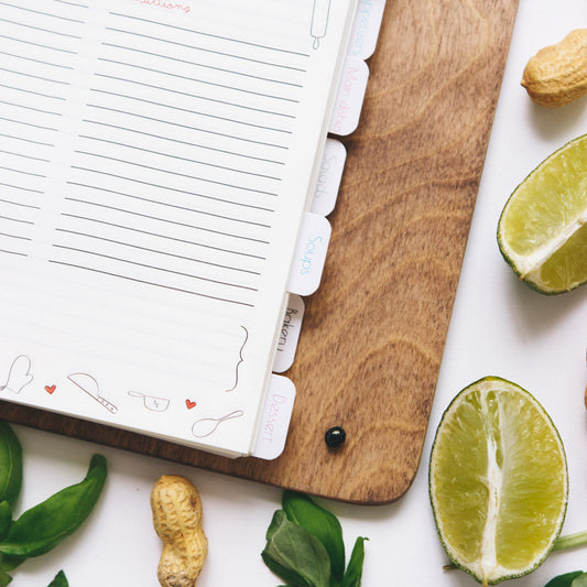 Dividers for Recipe Book
