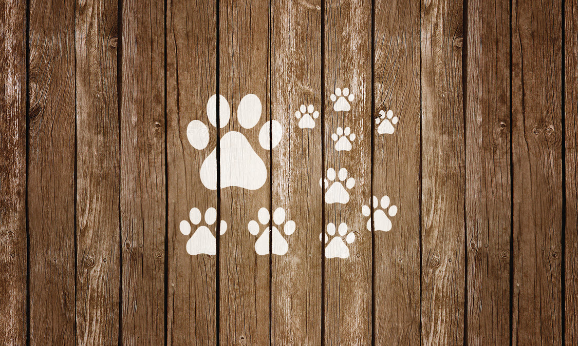 Paw Prints Stencil