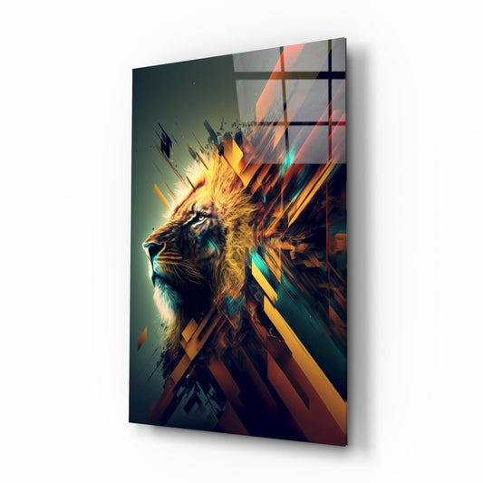 Lion King Glass Wall Art || Designer Collection