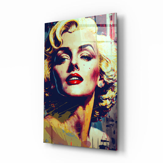 Marilyn Monroe Glass Wall Art || Designer Collection