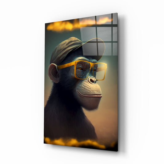 Wise Monkey Glass Wall Art || Designers Collection
