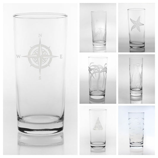Etched Highball Glass – 15oz