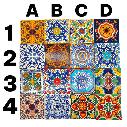 Custom Talavera Tile Accent Table | Handmade Mexican End Table