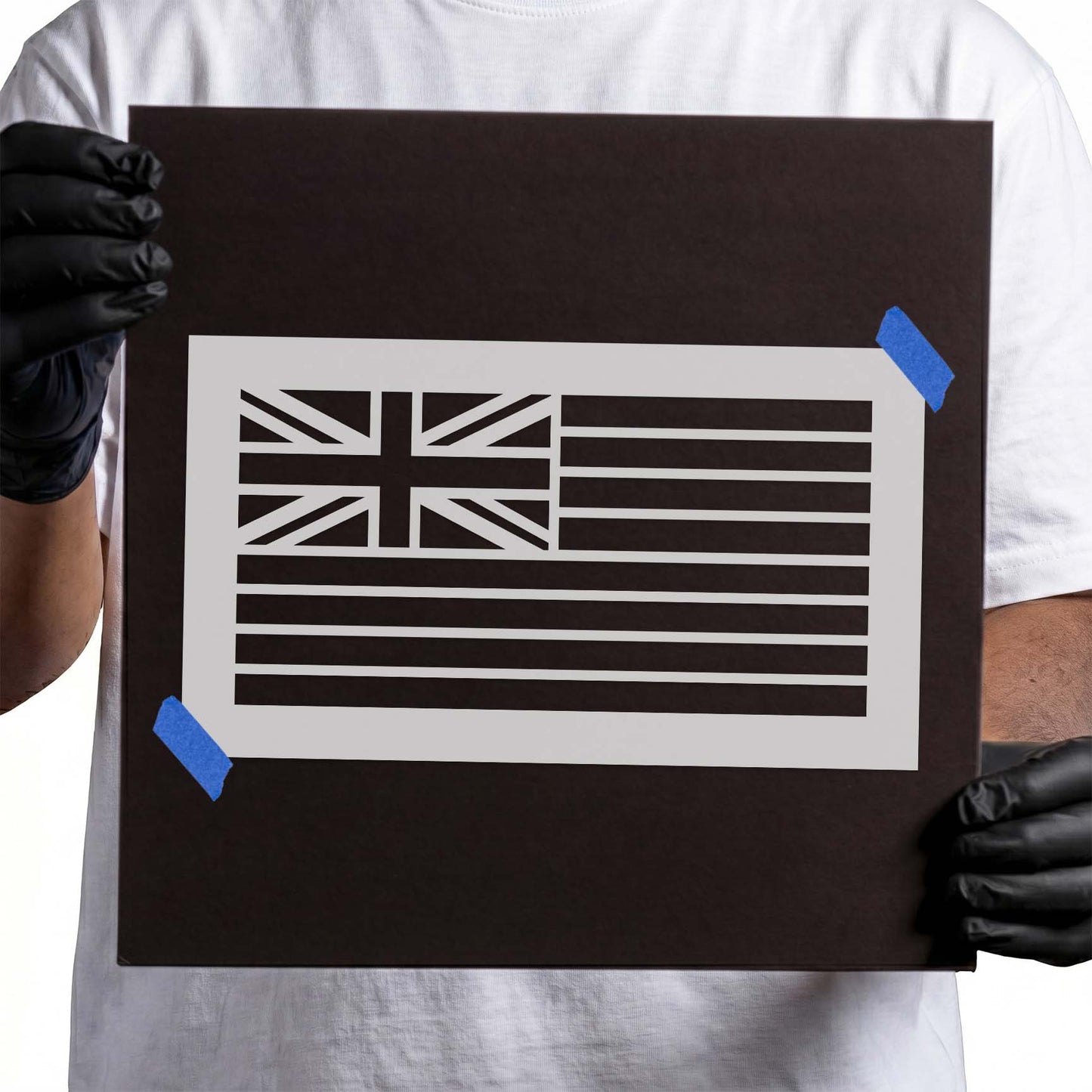 Hawaii State Flag Stencil