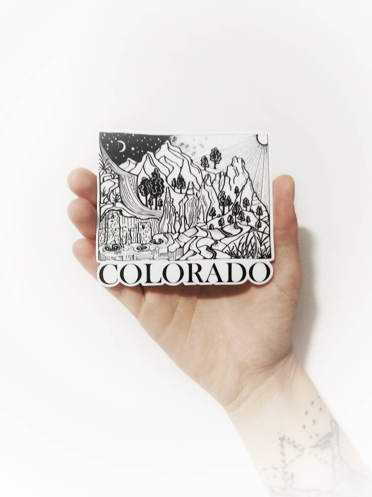 Colorado State 4" sticker