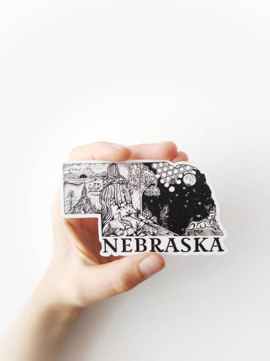 NEBRASKA State 4" sticker