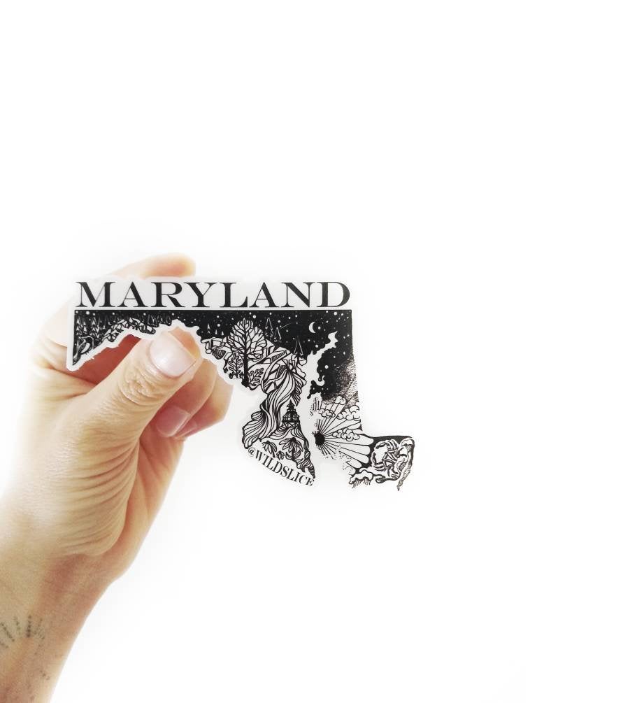 Maryland State 4" sticker