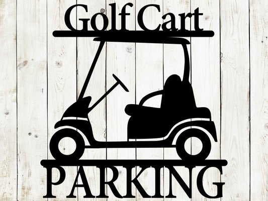 Golf Cart Custom Metal Sign | Personalized Golf Decor