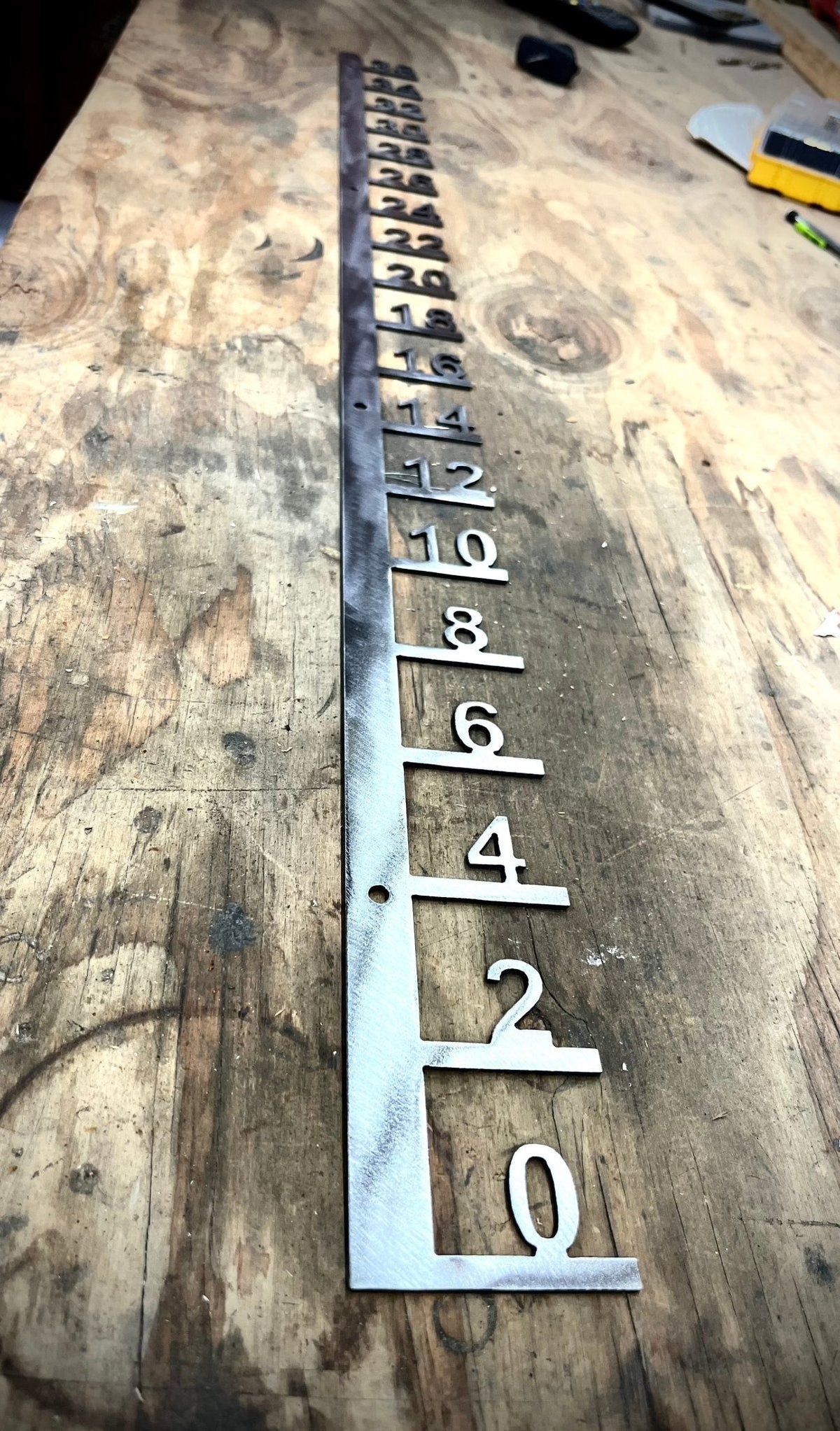 Large Post-Mounted Metal Snow Gauge - Multiple Sizes