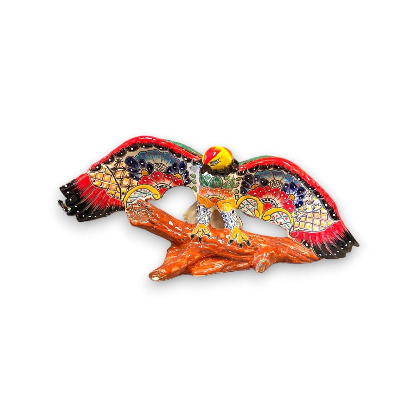 Majestic Talavera Eagle Figurine | Handmade Mexican Art
