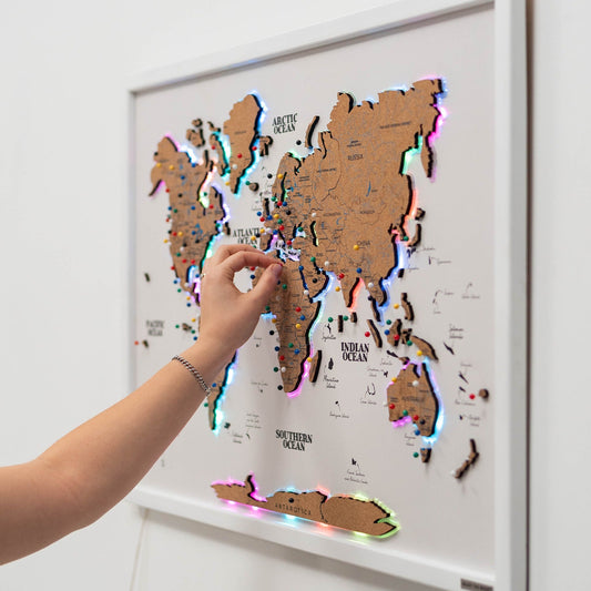 Map on Board LED 2.0 Cork