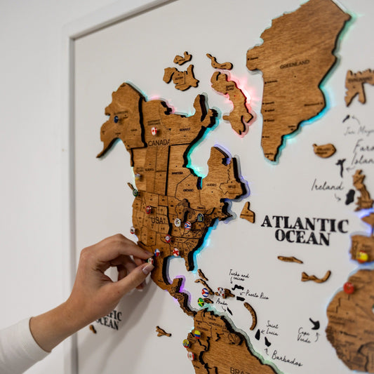 Map on Board LED 2.0 Oak