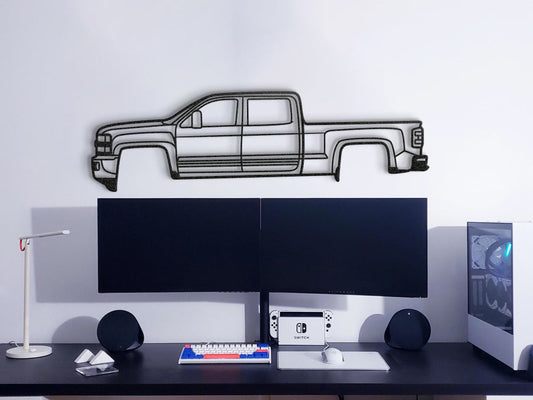 2015 Silverado 2500HD Metal Car Wall Art - MT0516