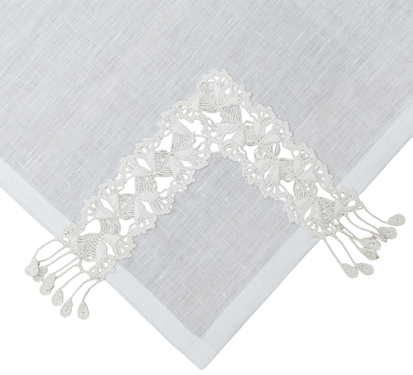 Hand Crochet Napkins 18" x 18" (Set of 4)