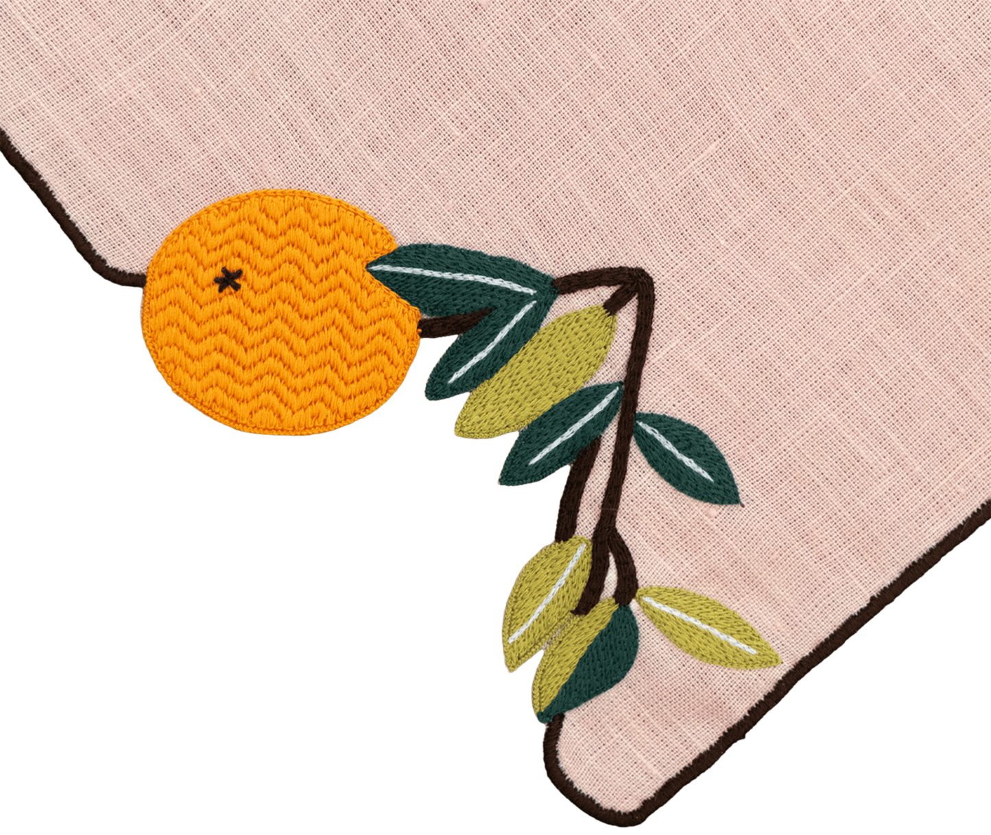 Hand Embroidered Farm To Table Napkins 18" x 18" (Set of 4)