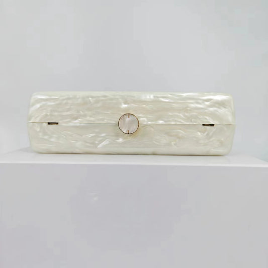 New luggage with acrylic personality, cute, simple, sweet, wedding banquet bag, one shoulder diagonal cross, fashionable woman