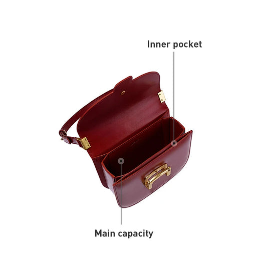 Original Women Bag New Trendy High-end Wedding Bag Shoulder Bag Commuting Handbag Retro Style Saddle Bag