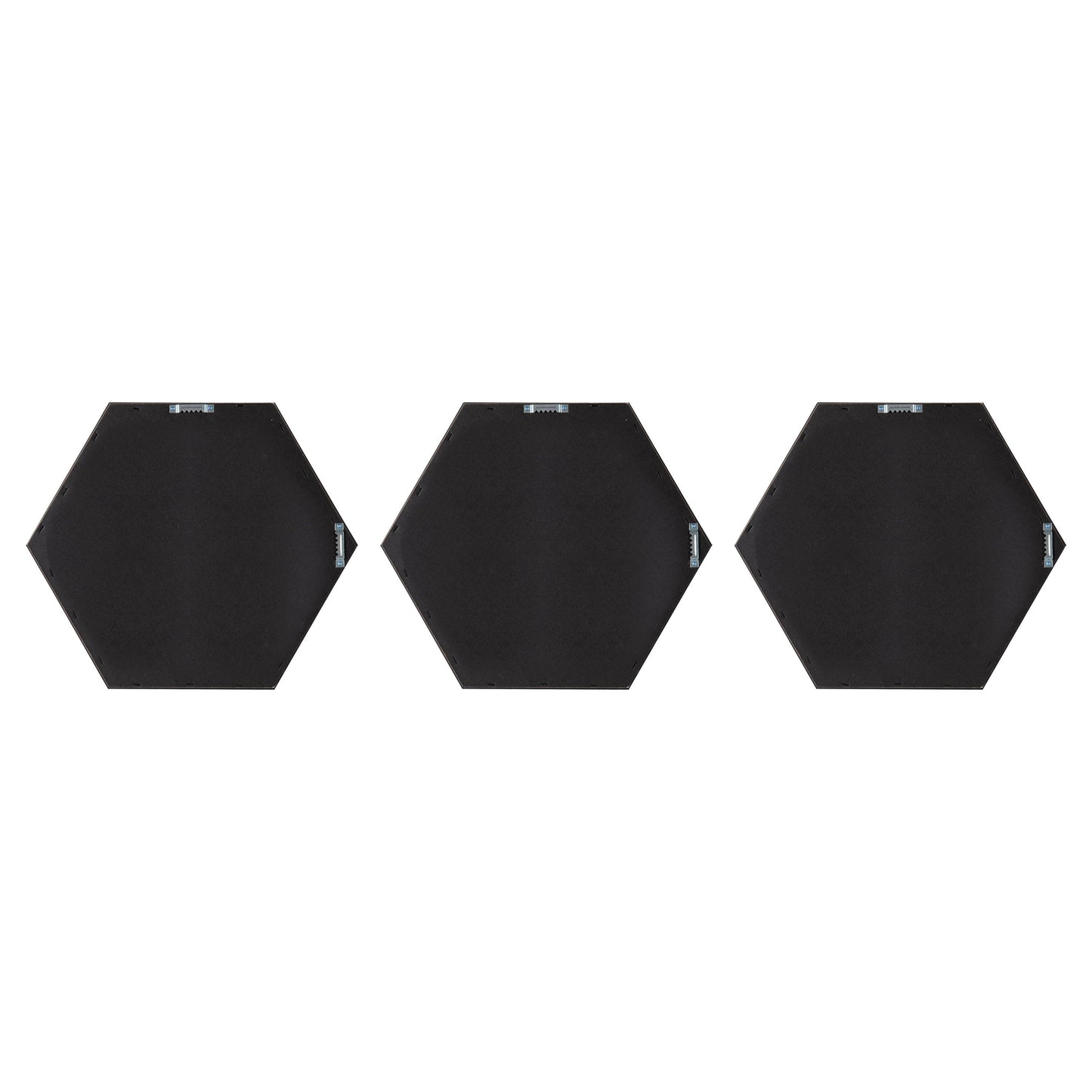 Rhodes Framed Hexagon Wall Mirror Set