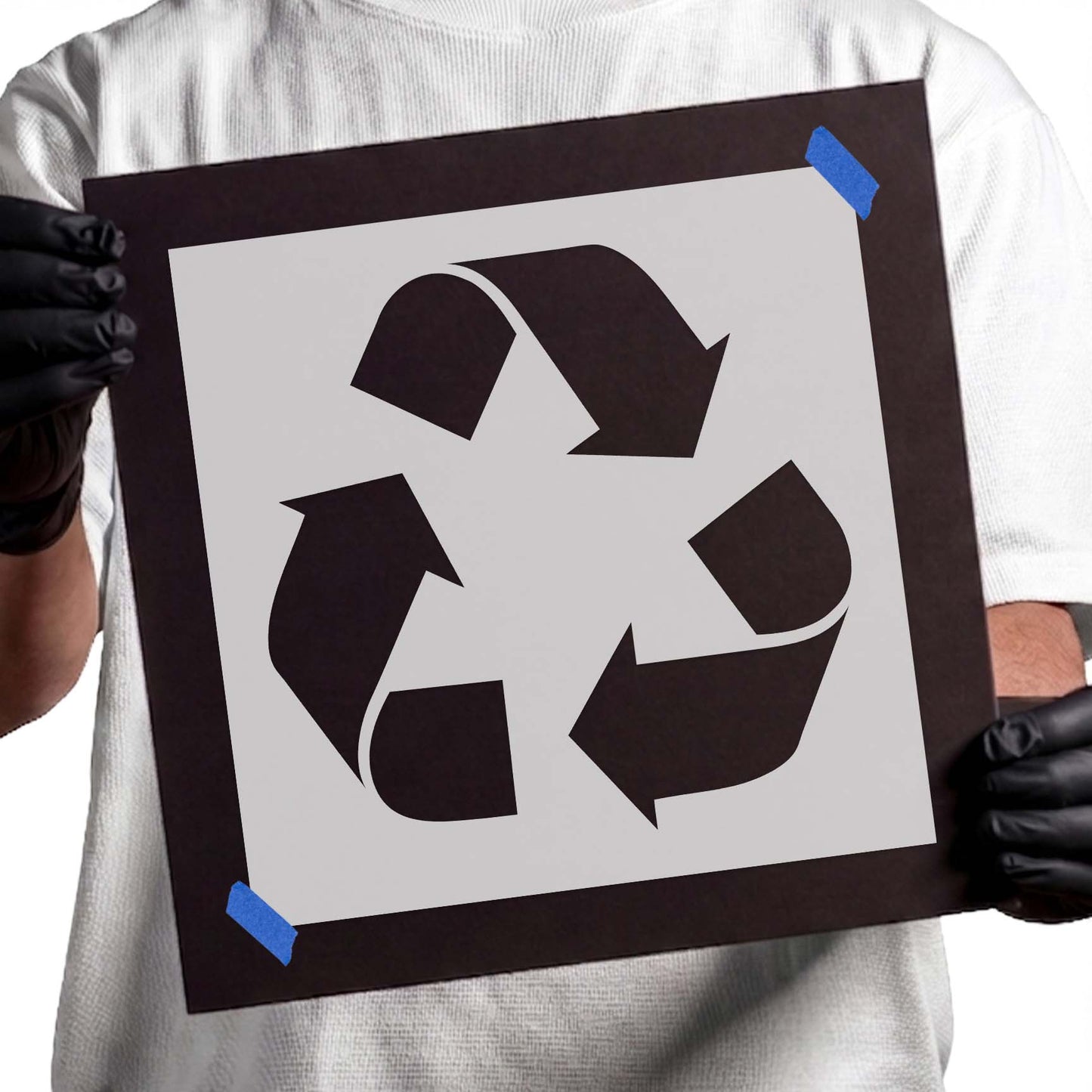Recycling Symbol Stencil