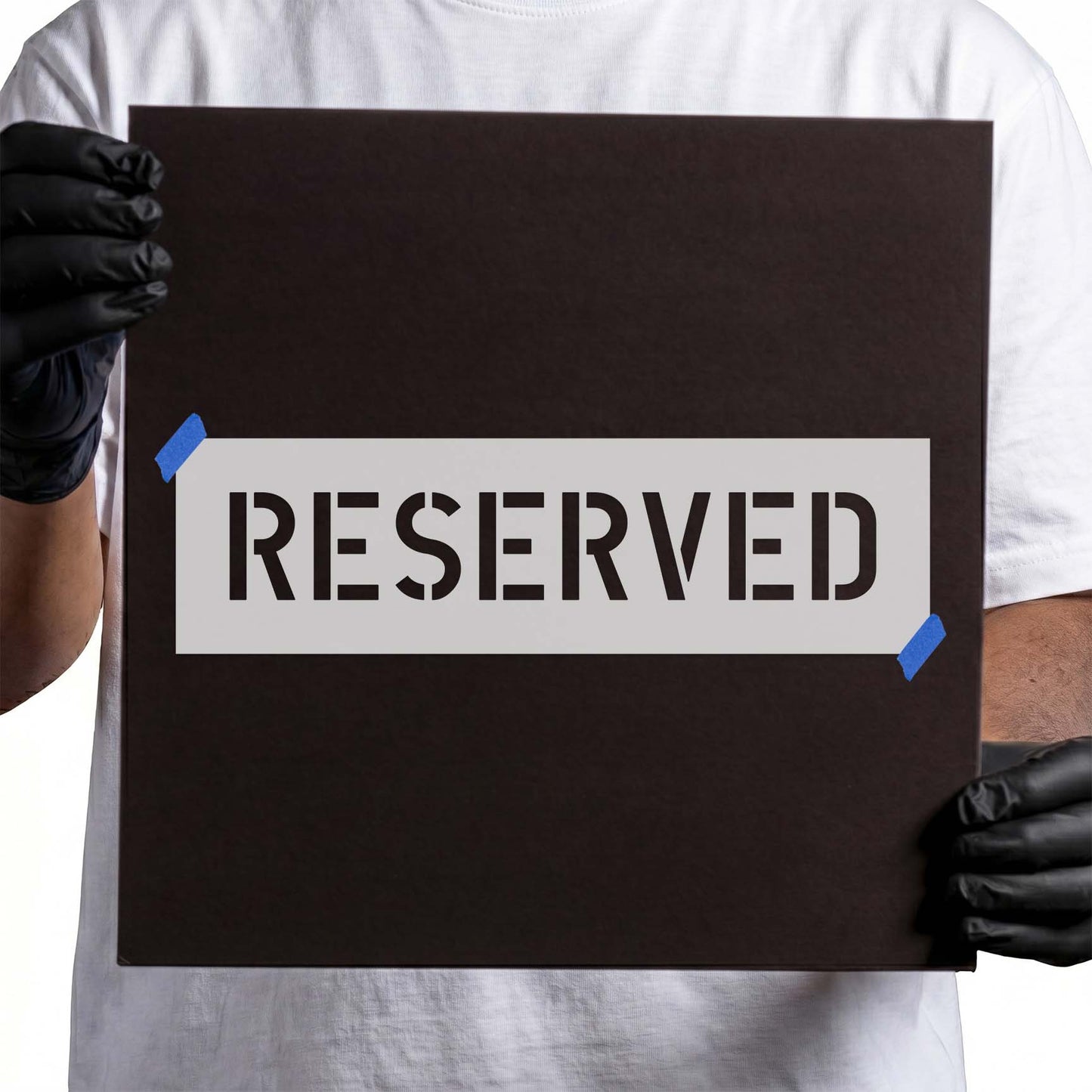 Reserved Parking Sign Stencil