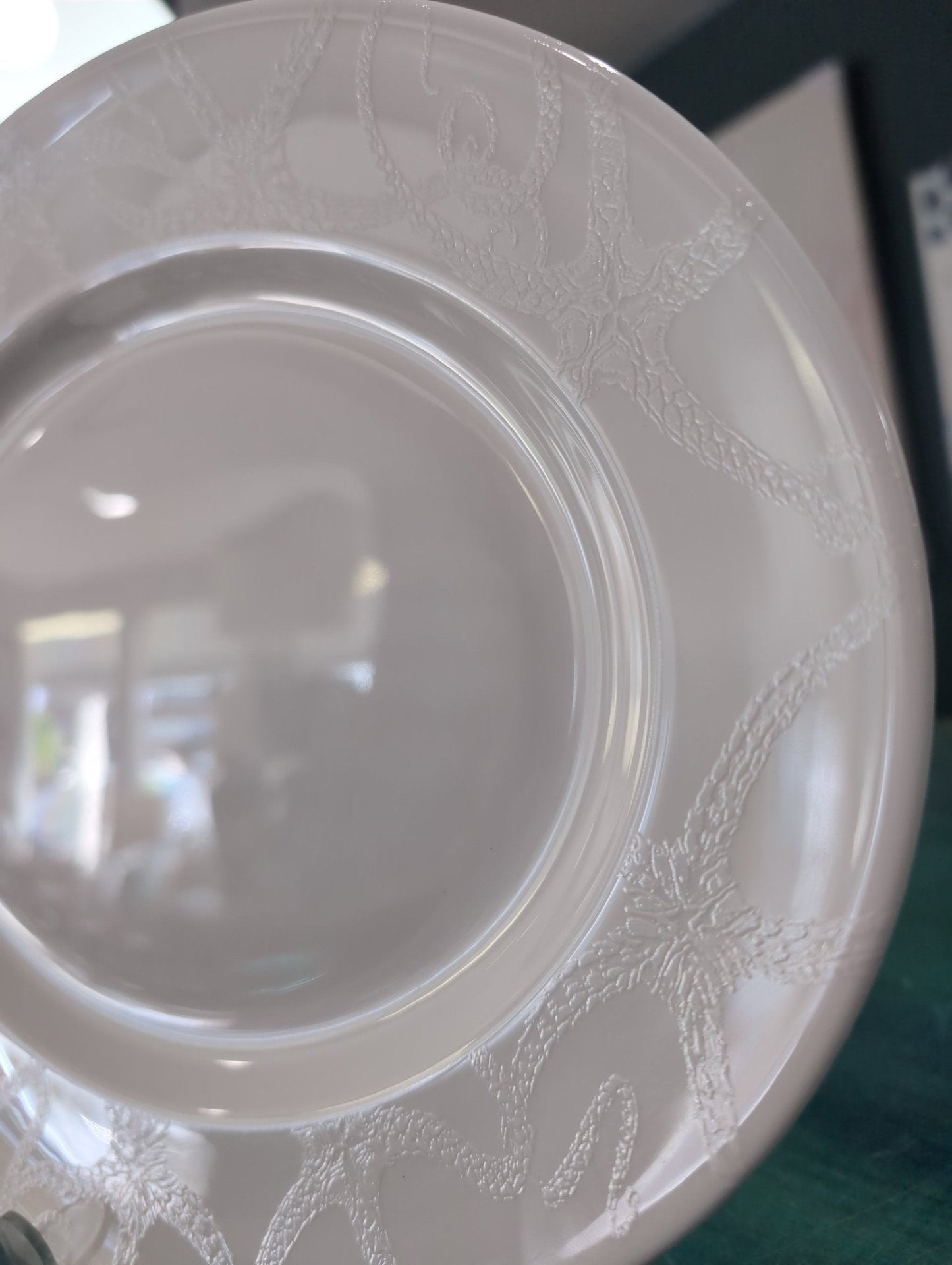 Retired Pattern: Starfish on White Rimmed Serving Platter