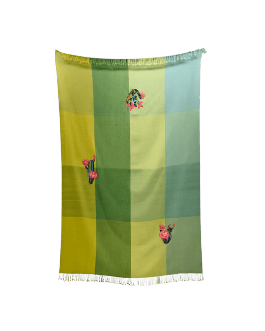 Handwoven Merino Wool Throw 48 × 76 In