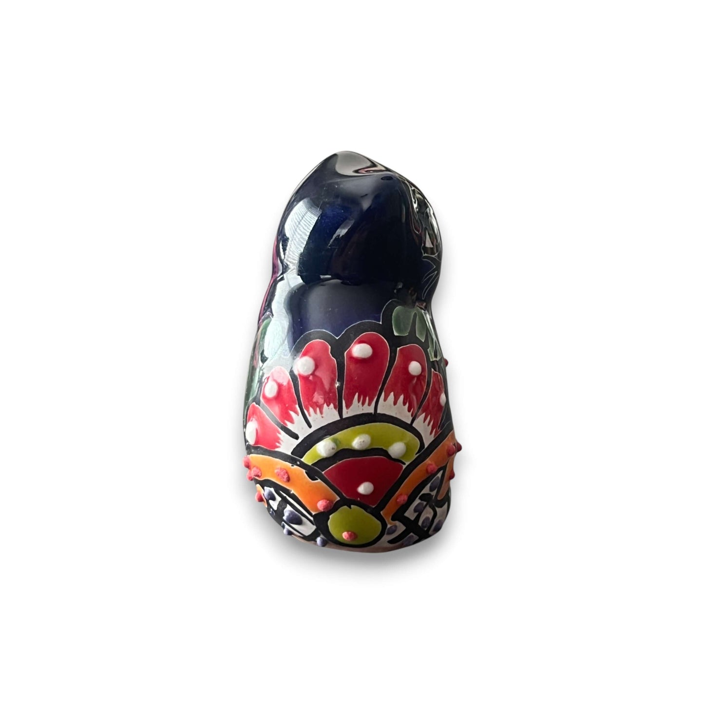 Set of 2 Small Talavera Cat Statues | Handmade Mexican Figurines