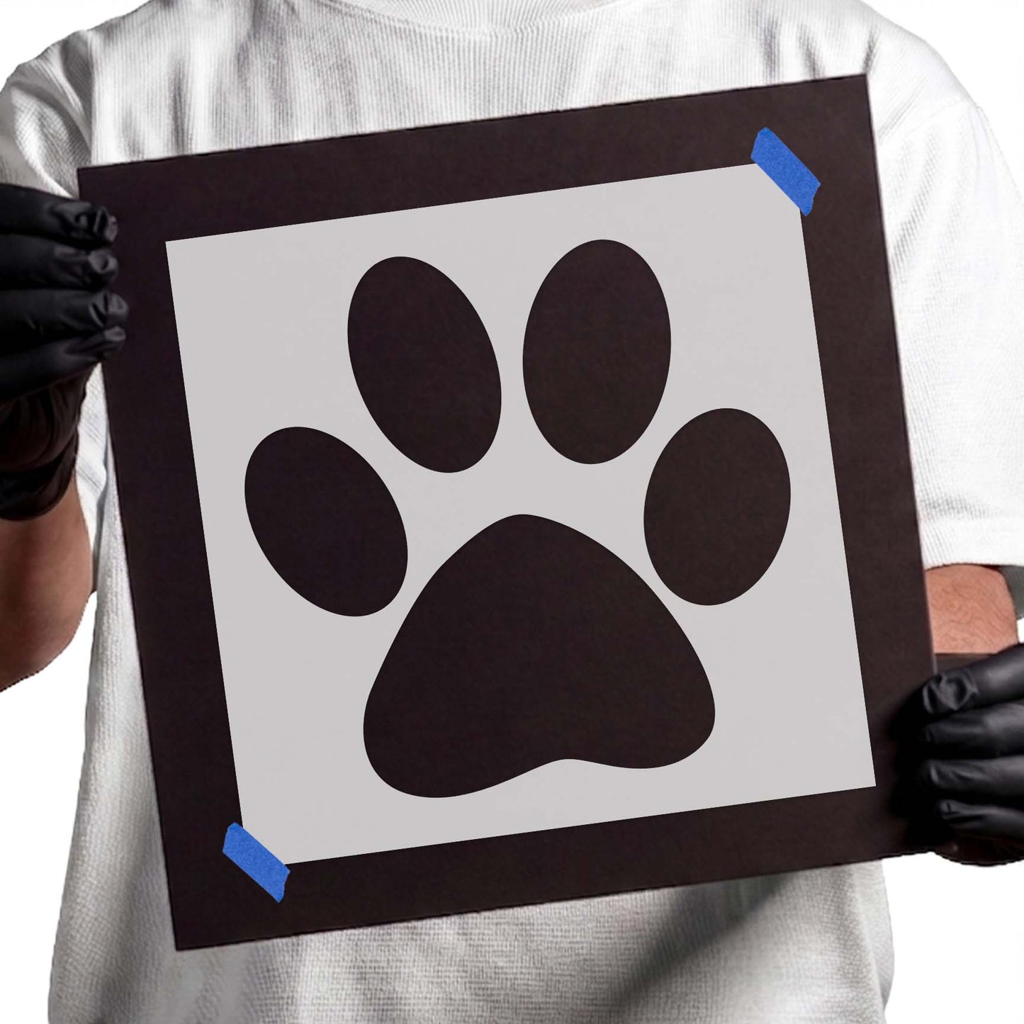 Simple Paw Stencil