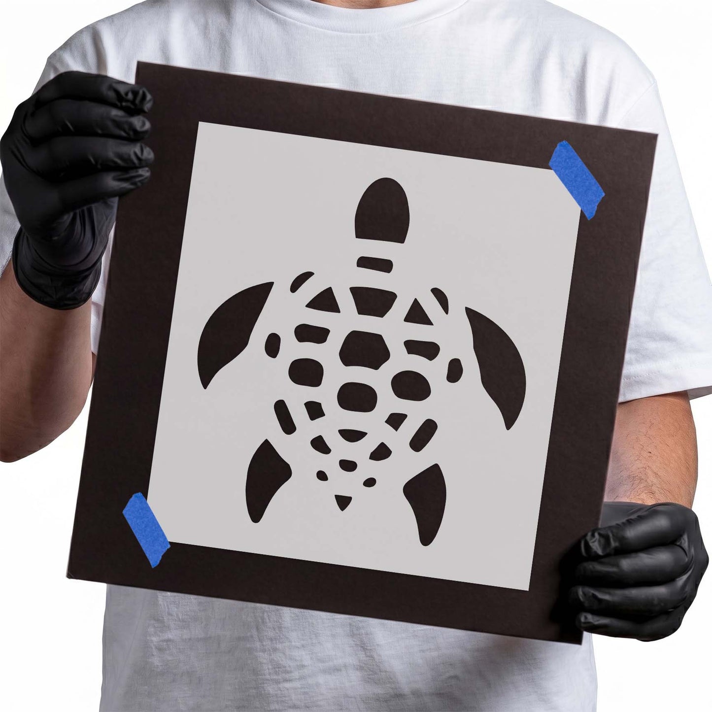 Simple Sea Turtle Design Stencil