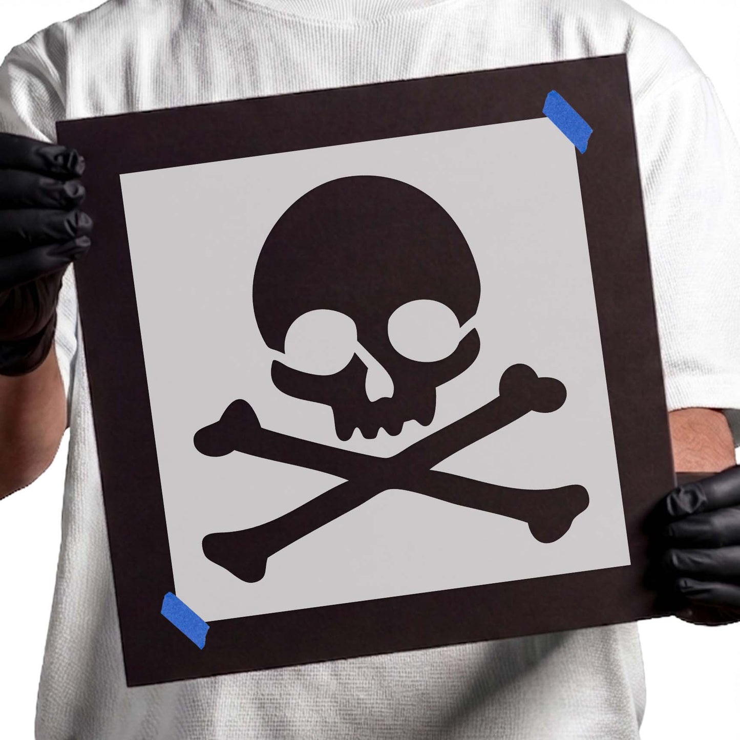 Skull and Crossbones Stencil