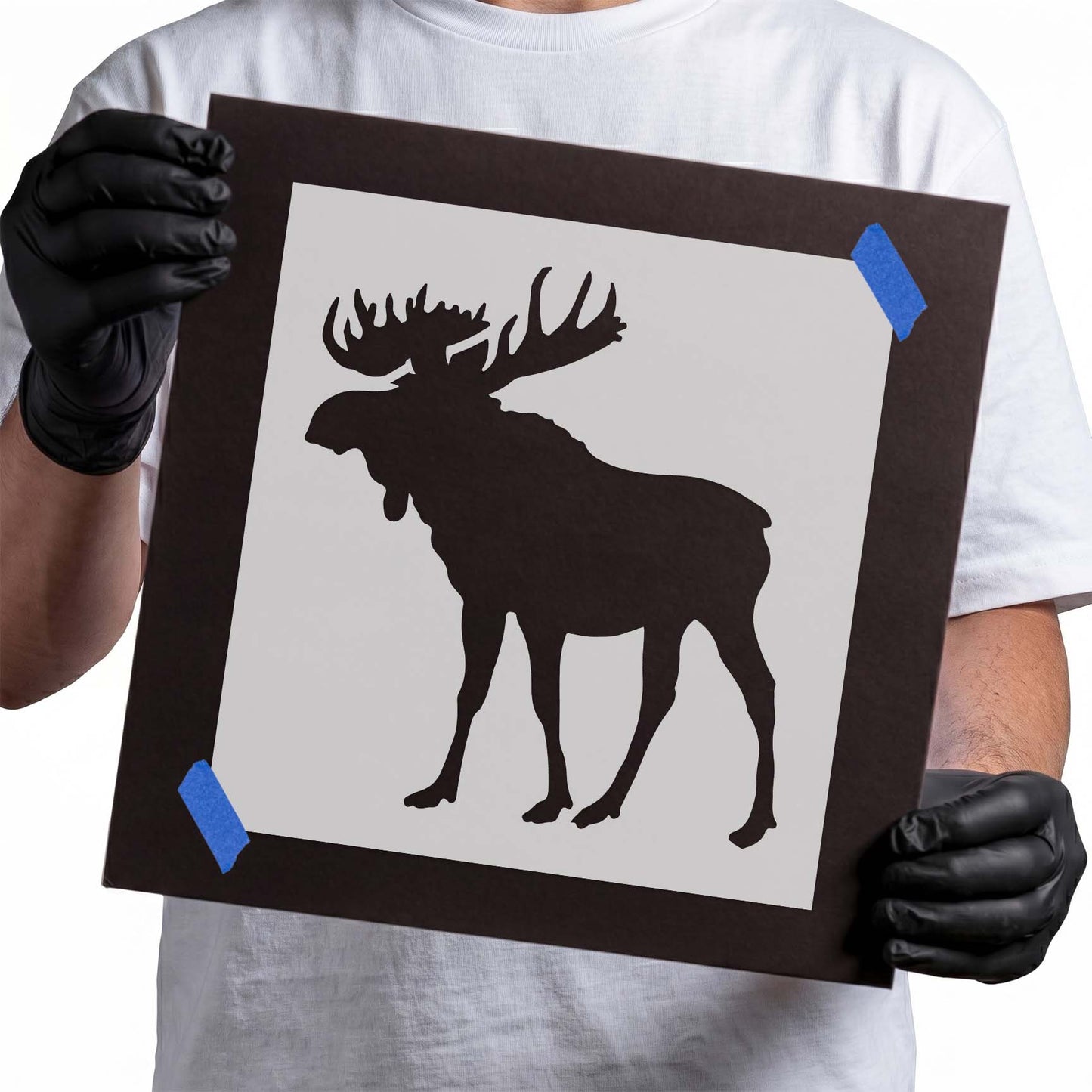 Standing Moose Stencil