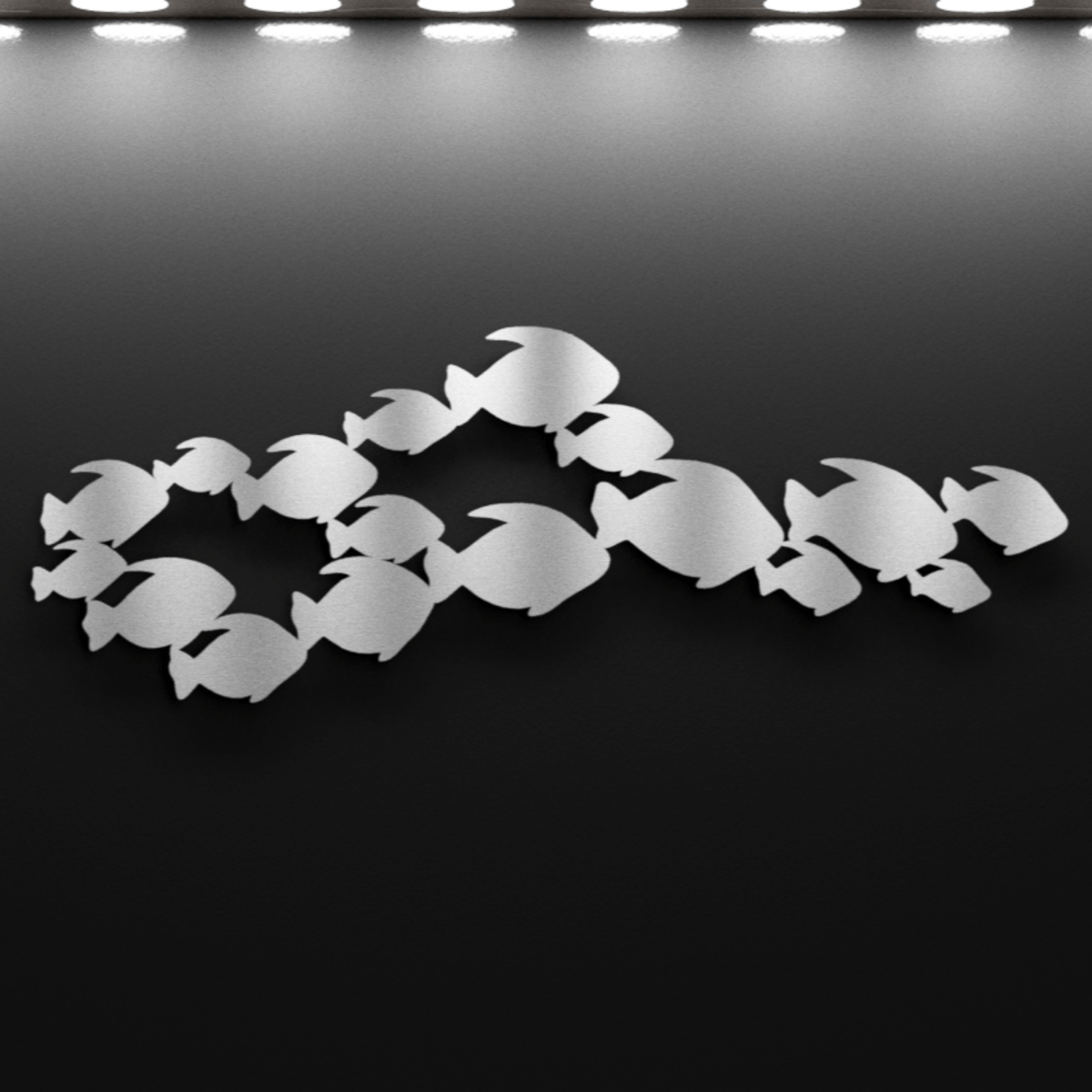 Steel School of Fish - Wall Art
