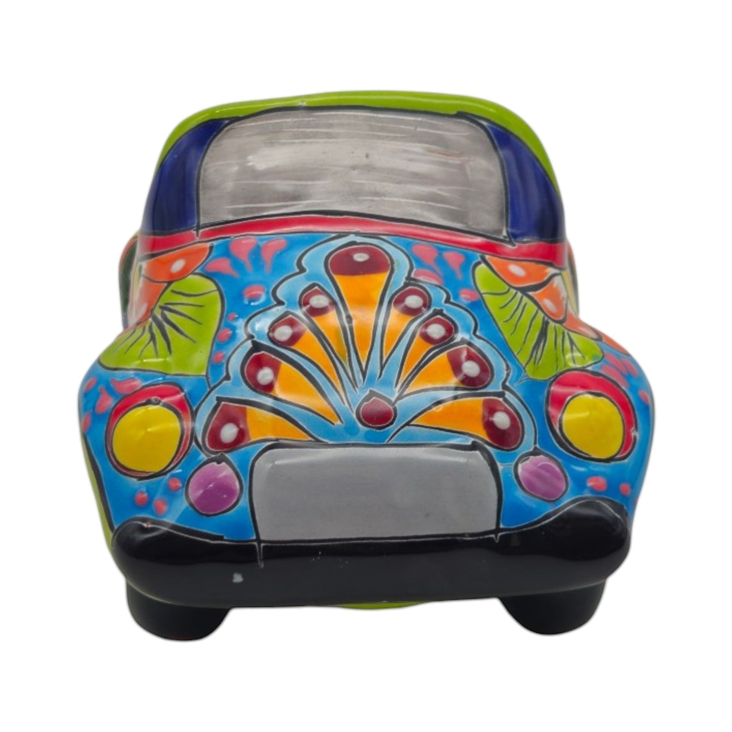 Small Talavera Car Planter | Ceramic Car Statue
