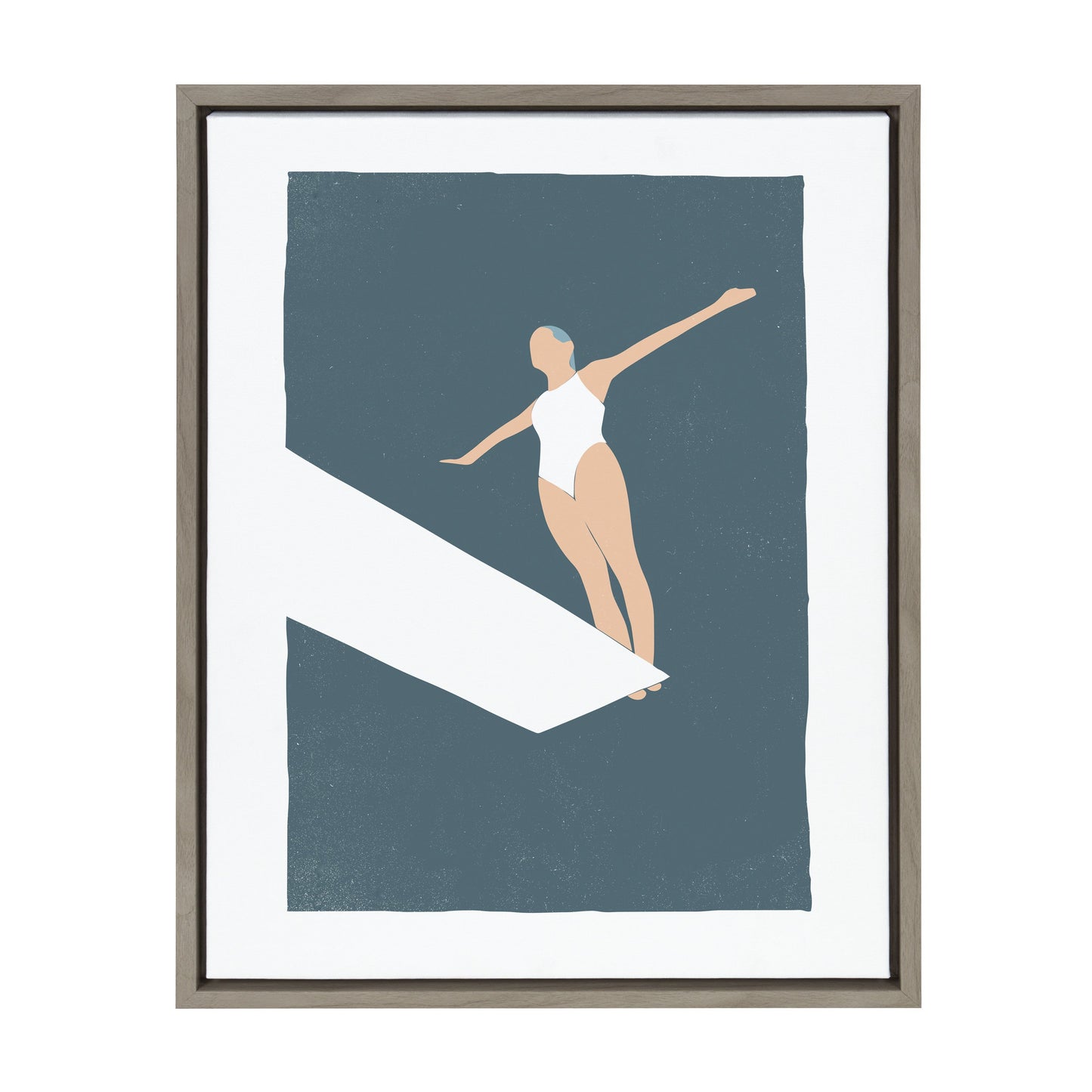 Sylvie Contemplation Framed Canvas by Rocket Jack