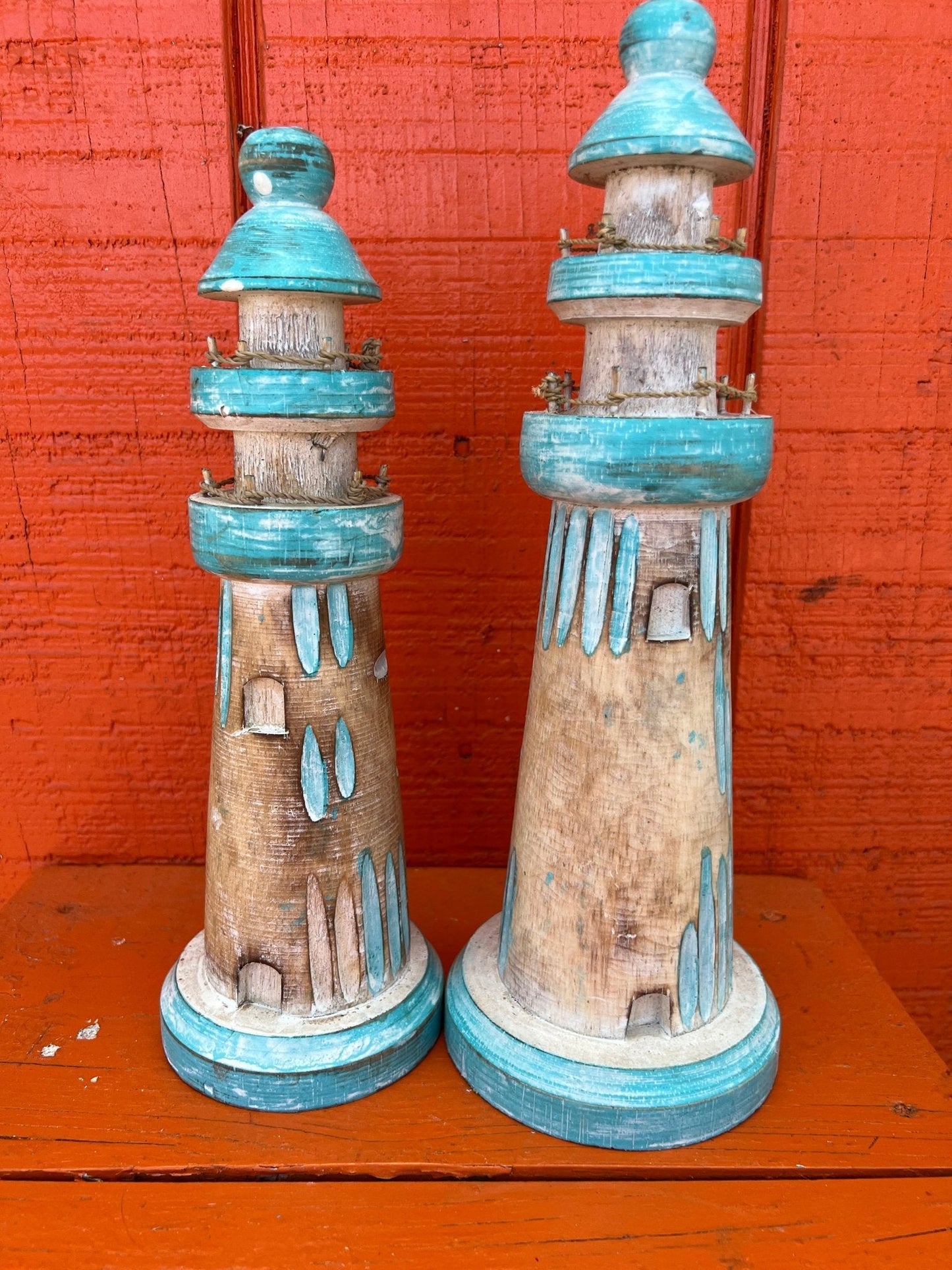 Wooden Lighthouse Figure- 3 Styles and Sizes