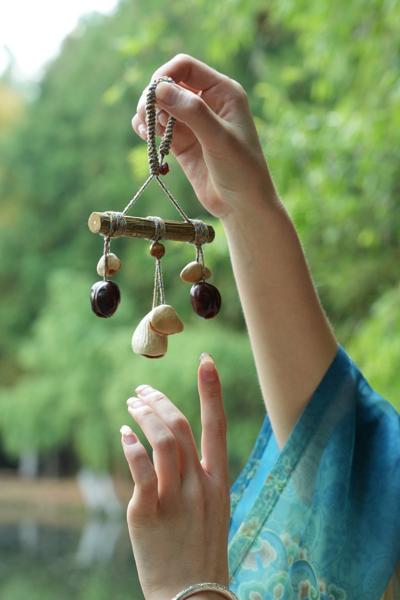 "Rainbow Branch" Wood&Seed Mobile