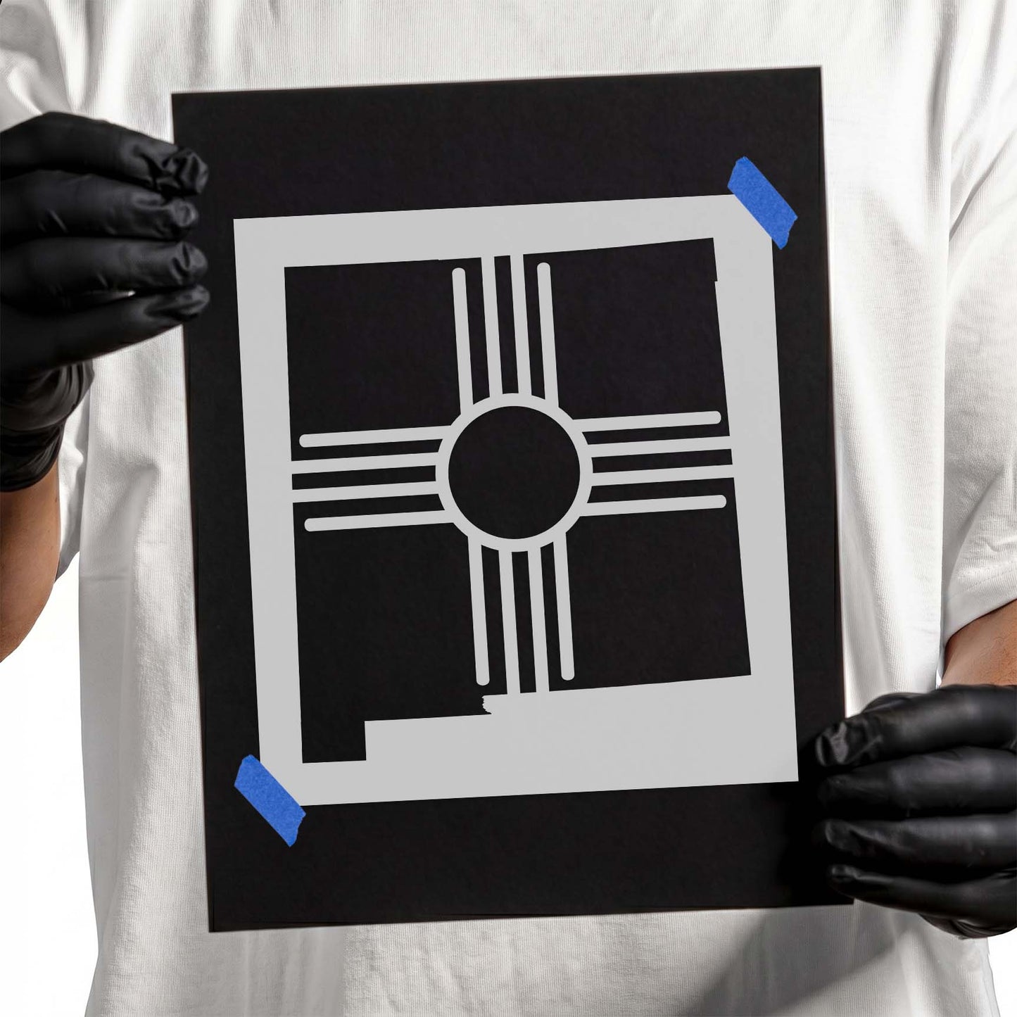 Zia Sun New Mexico Silhouette Stencil