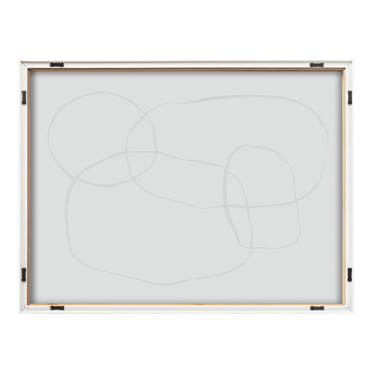 Blake 871 Modern Circles Framed Printed Glass by Teju Reval of SnazzyHues